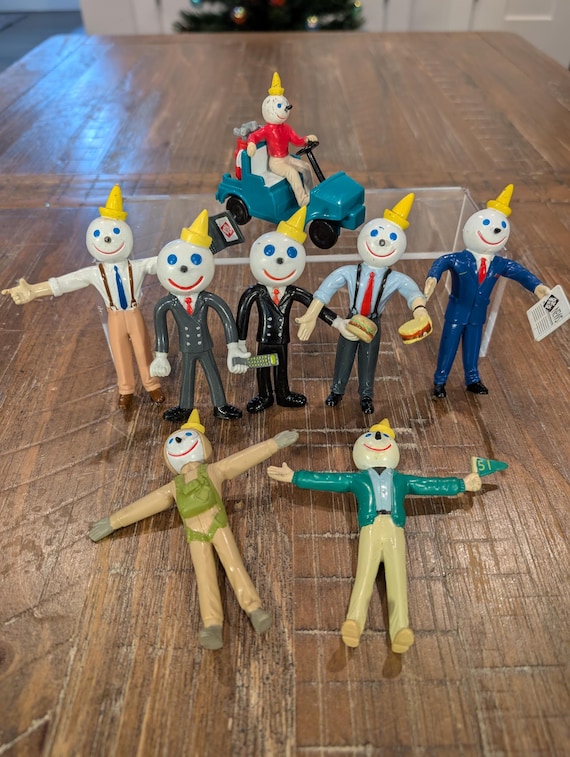 Vintage 1990's Jack in the Box Bendy Jack - Fast Food Toys - Your
