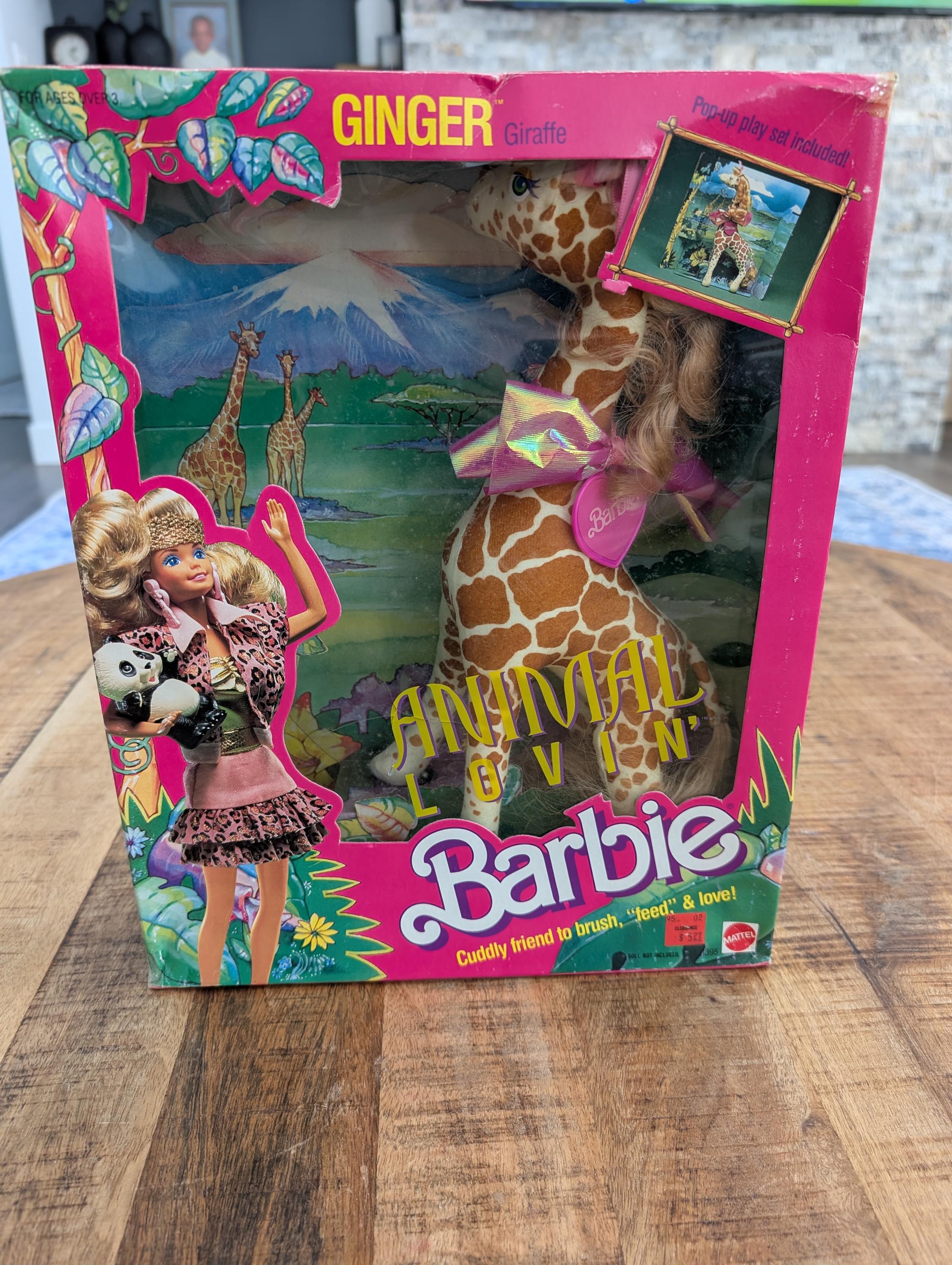 専用です☆当時物USAヴィンテージカード ベビー③⑩＆フラワー①＆アニマル⑧⑨ 1988 Animal Lovin' Barbie // Ginger the Giraffe // Open Box