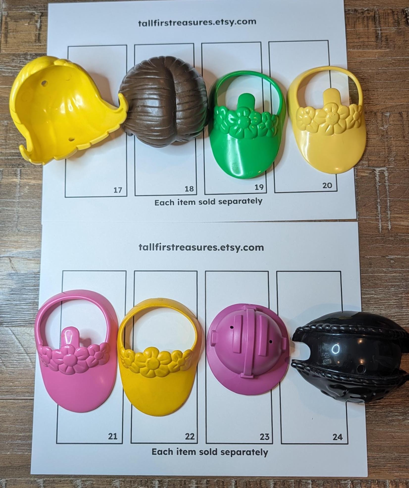 Mr. & Mrs. Potato Head Replacement Parts Hats and Shoes - You