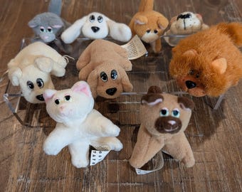 Pound chiots, chatons et bébés en peluche Bunny Minis / Votre choix ! / Galoob des années 90