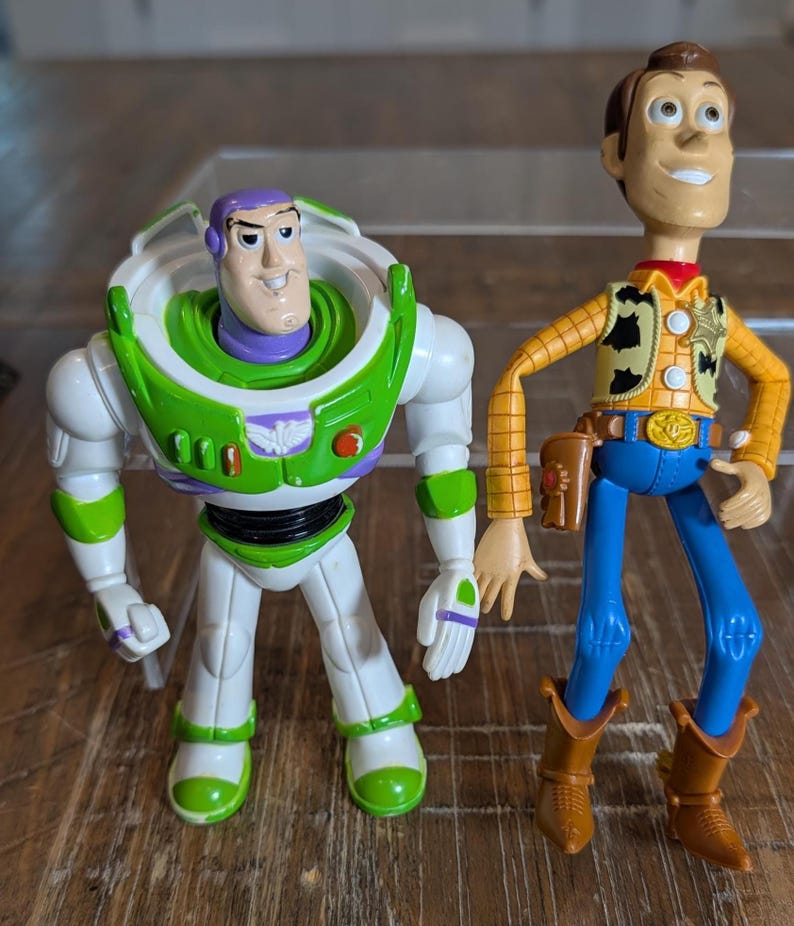 Disney Pixar Toy Story 7-Inch Woody And Buzz Action Figure Toys image 1