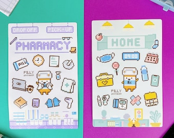 Pilly's World of Medicine Sticker Sheet