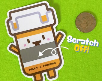 Pilly Possibility Affirmation Scratch Off Sticker