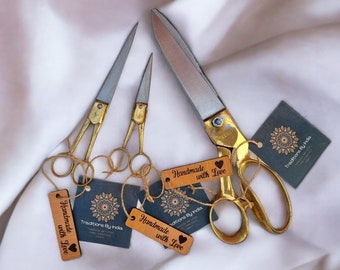 Indian Brass Scissors Combo (Marine Grade) - Fabric and Scrapbooking and Embroidery
