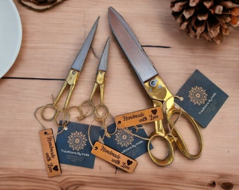 Indian Brass Scissors Combo (Marine Grade) - Fabric and Scrapbooking and Embroidery