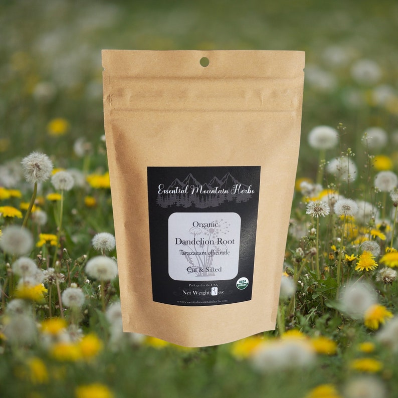 Organic Dandelion Root Cut & Sifted (Taraxacum Officinale) - 100% Natural Herb, Free Shipping