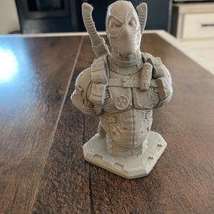 Deadpool bust statue figure 3d printed