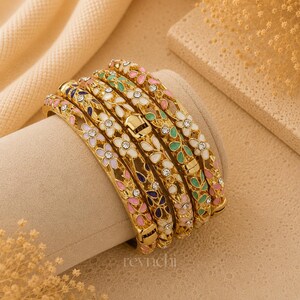Joncs Thaïlandais Tendance, Bracelet Doré Femme, Plusieurs Couleurs, Style Bohème Chic, Bracelet Empilable