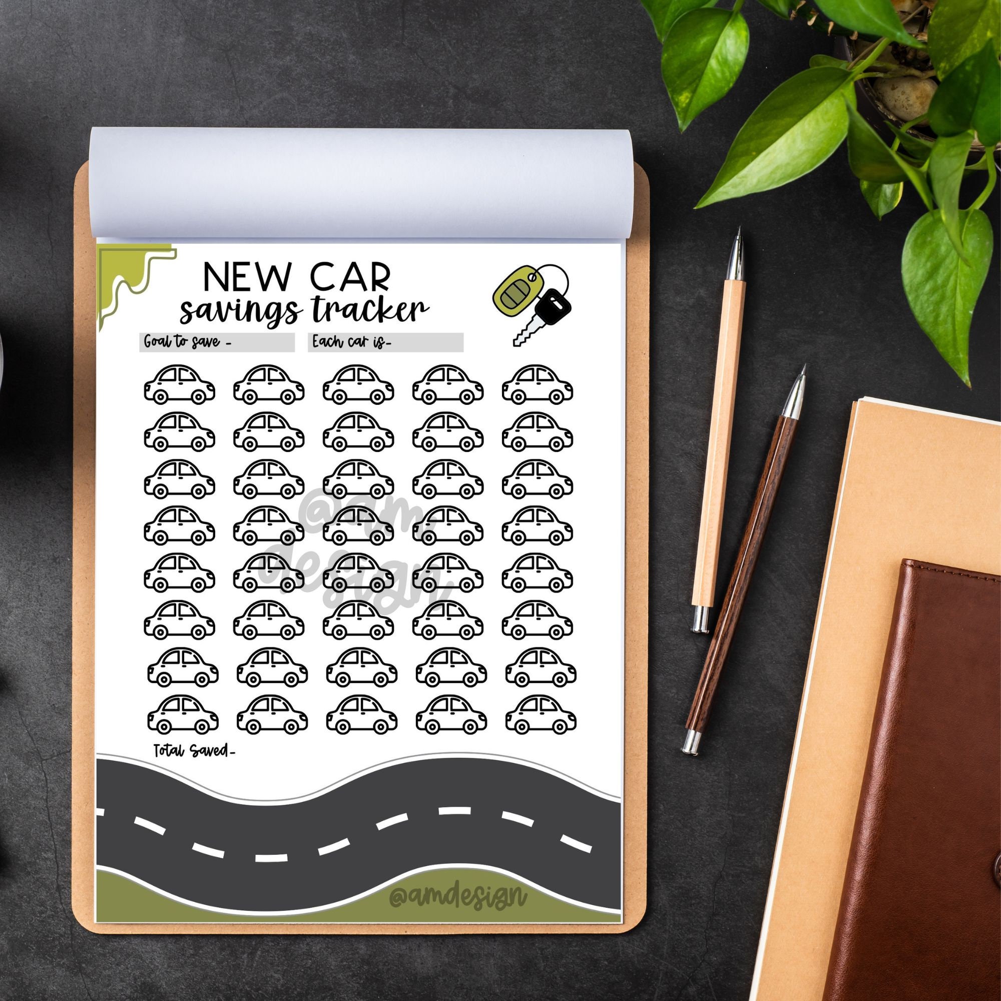 Printable New Car Savings Tracker, Sinking Funds Tracker, Savings - Etsy