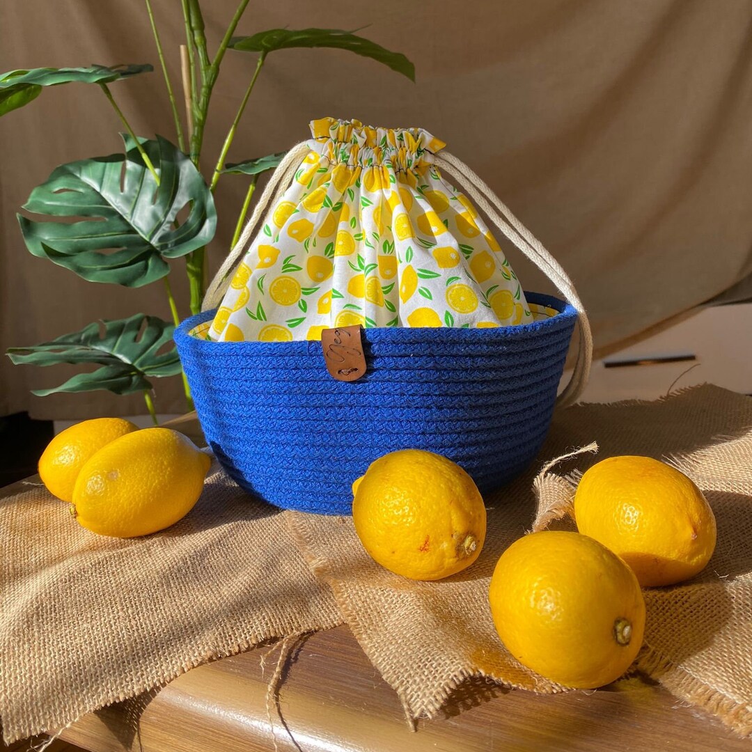 3 Piece Rope Organizer Basket Navy Rope Organizer Baskets Etsy