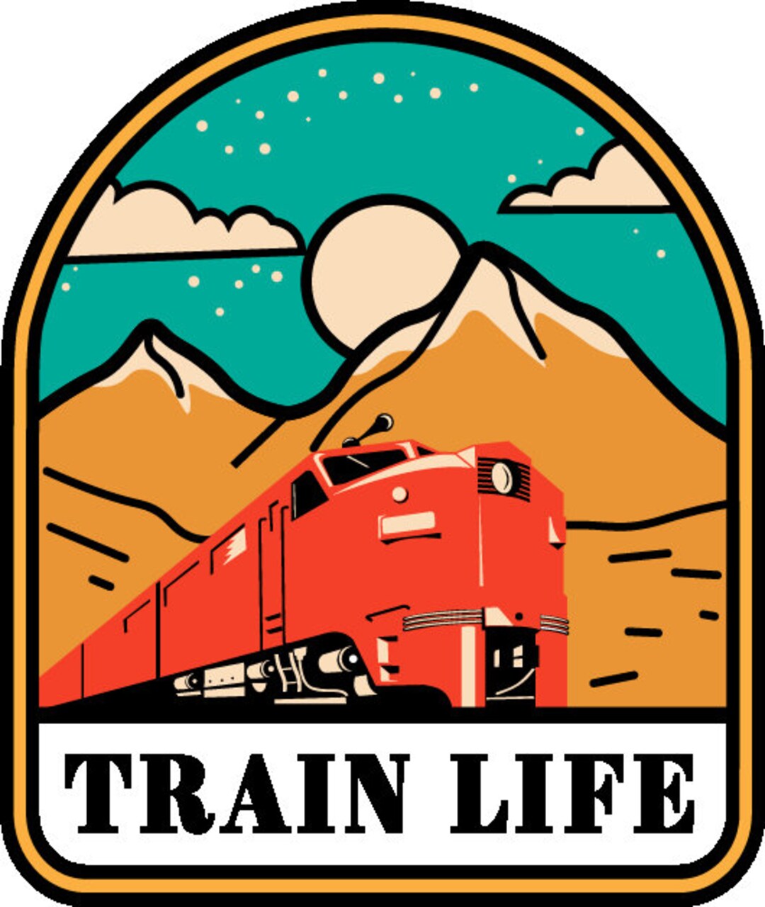 Train Life Graphic Etsy
