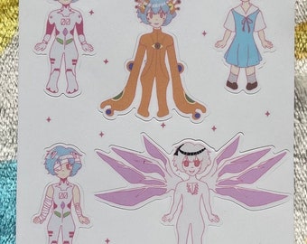Rei Ayanami sticker sheet