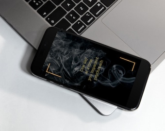 Fondo de pantalla de teléfono digital de humor motivacional