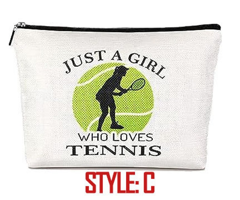 Tennis Player Gift Makeup Bag, Personalized Cosmetic Bag Etsy
