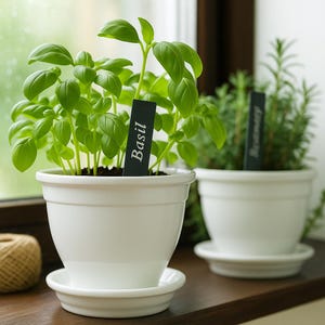 Personalized Slate Plant Labels: Rustic Garden Markers