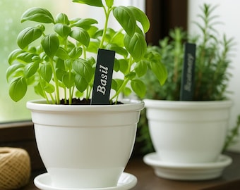 Personalized Slate Plant Labels: Rustic Garden Markers