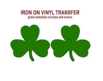 Shamrock Shaped Iron Ons, Shamrock HTV