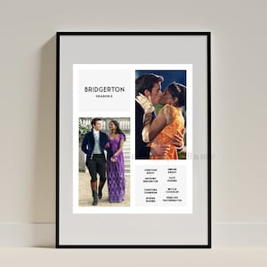 Bridgerton TV Show Season 2 Poster — DIGITAL DOWNLOAD — Wall Art Print