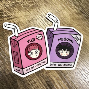 Jujutsu Kaisen Stickers — JJK Anime Manga Vinyl Laptop Decal