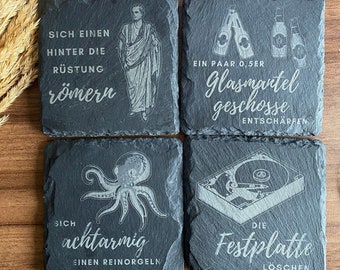 Slate coasters, drinking sayings, slate coasters, stone coasters, funny sayings, gift for JGA party, memes, meme coaster