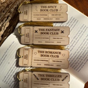 Lesezeichen Buchclub Karte | Eintrittskarte Spicy Book Club | Romance Bookclub | Fantasy Bookclub| Booktok | Thriller| personalisierbar