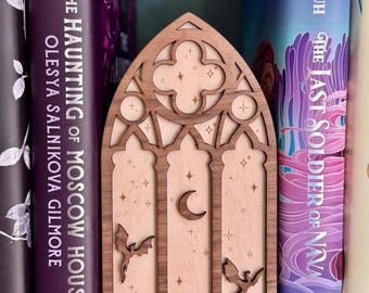 Dragon Book Nook Window – Fantasy Bookshelf Insert – Miniature Shelf Decor – Reading Nook Decor – Gift for Book Lovers