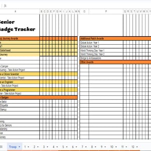Ultimate Girl Scout Senior Badge Tracker