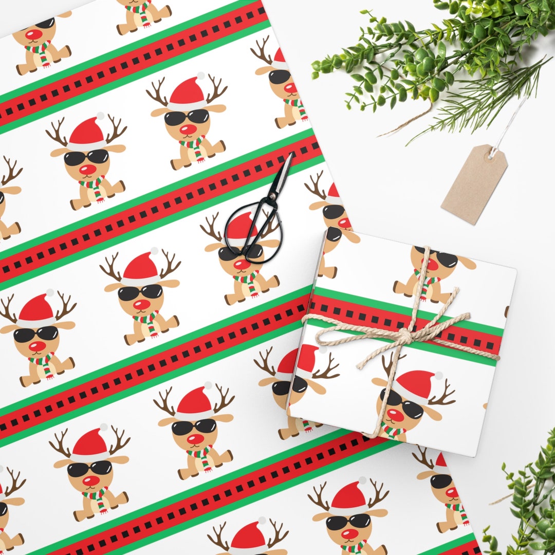 Reindeer Christmas Wrapping Paper 