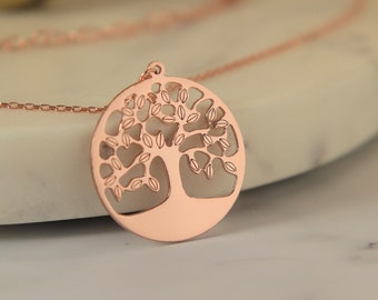 Collar del Árbol de la Vida de Plata de Ley, Amuleto Sagrado