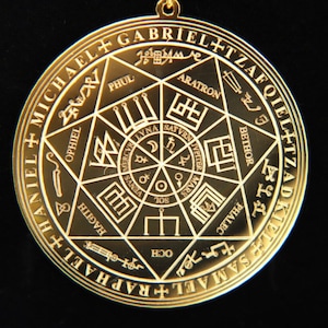 Seal of Seven Archangels Necklace Divine Guidance of Archangels Seal Amulet Powerful Talisman Charm Silver Protection pendant Gold Sigil
