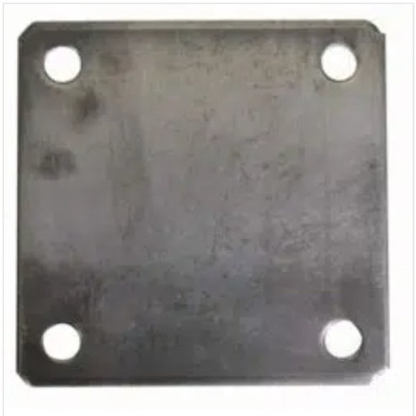 Square base plate with mounting holes 3"