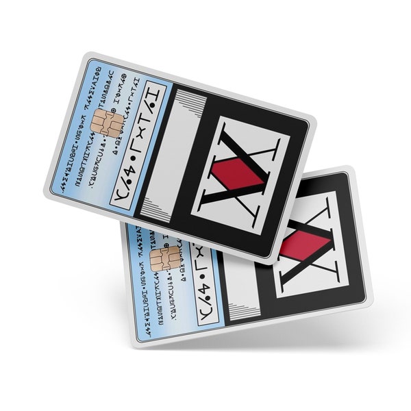 Hunter X Hunter - Credit Card Skin - Sticker Decal for Debit Card - Waterproof Vinyl - Cute Funny Gift Idea - Made in USA