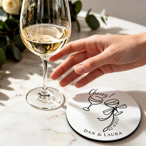 Wedding Coaster| Personalised Wedding Coasters| Custom Wedding Favour| Wedding Table Decor