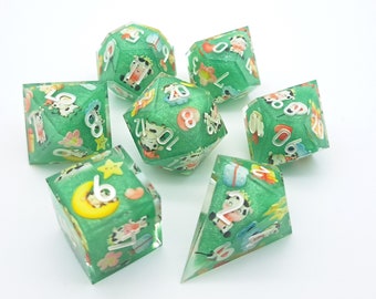 Cows on the farm - polyhedral set [Sharp Edge] Hand made