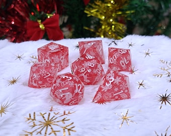 Jeu de dés de Noël [fait main]