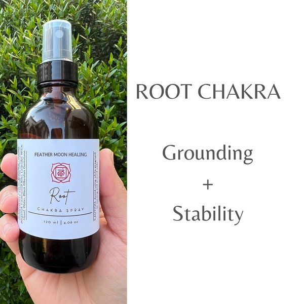 Reiki Infused Root Chakra Spray for Grounding + Stability | Yoga Mist | Meditation Spray | Aromatherapy Spray | Essential Oils