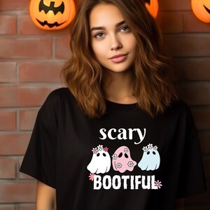 cute ghost shirt, vintage halloween shirt, floral halloween shirt, retro spooky shirt, ghost shirts, halloween gifts, cute halloween shirt