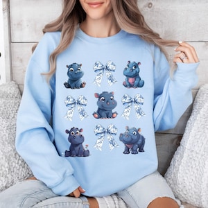 cute hippopotamus shirt ,zoo pygmy baby hippo, funny hippo gift, cute animal lover shirt,hippo Christmas gift,gift for her,hippo lover shirt