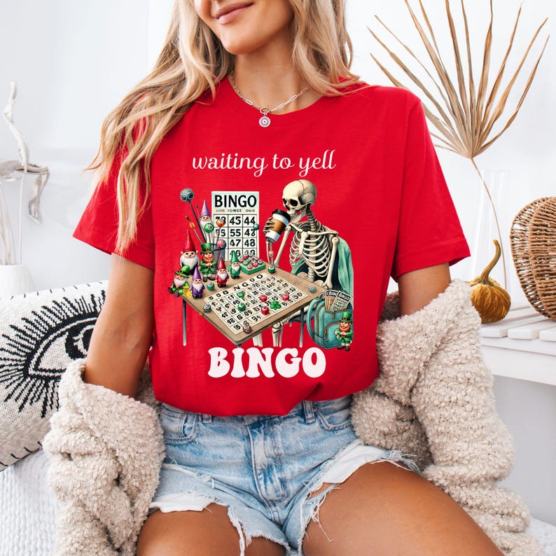 Funny Bingo T-shirt, Cute Bingo Shirt, Bingo Birthday Gift, Bingo ...