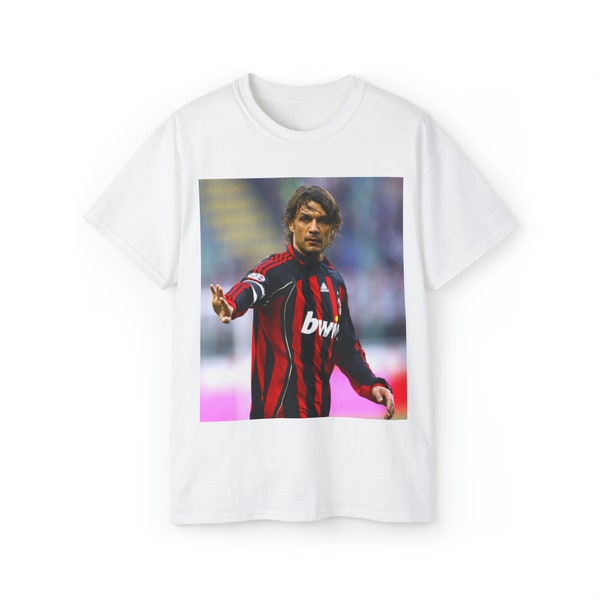 Paolo Maldini AC Milan Football Jersey Unisex Ultra Cotton Tee Tshirt vintage throwback retro italy italia