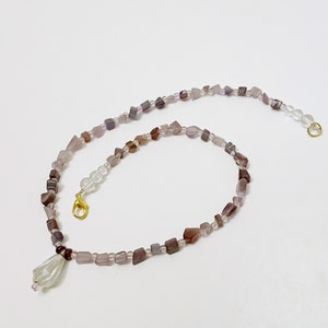Amethyst Theme Beaded Necklace