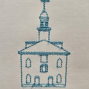 Kirtland Ohio Temple Machine Embroidery Pattern