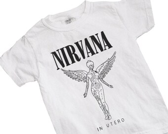 T-shirt Nirvana Youth / In Utero / Serie disegnata a mano