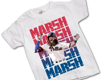 T-shirt pour jeune Brandon Marsh | Philly | Chemise de baseball pour enfants