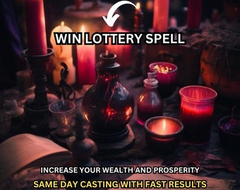 WIN LOTTERY SPELL, Millionaire Spell, Win Mega Millions Fast Money Wealth Spell that Works, Luck & Abundance Spell Same Day, Attract Money