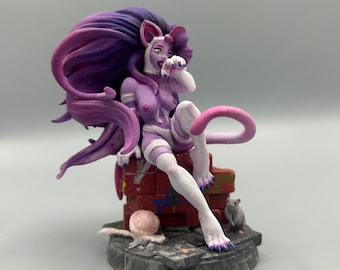 Cat Girl Miniature Figurine