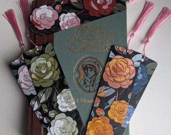 Textured Camellia Rose Bookmark with Gift Box for Moms