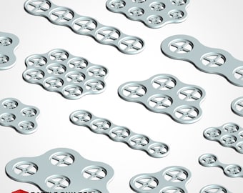 Bandejas de Movimento para Escaramuças de 40 mm (com Ranhuras para Ímãs)