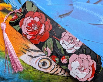 Pink Rose Bookmark With Custom Message Option