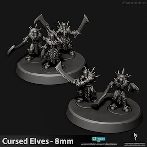 Cursed Elves - 8mm Monstrosities